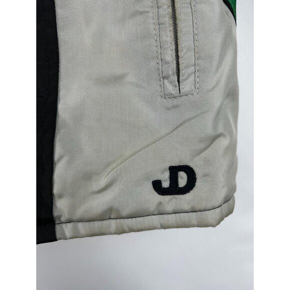 Vintage John Deere Womens L Ski Snowmobile Jacket  80s 90s Black Rainbow Color - Picture 14 of 16